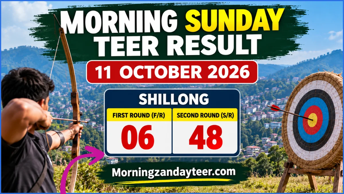 Morning Sunday Teer Result: Shillong Numbers for 11 October 2026